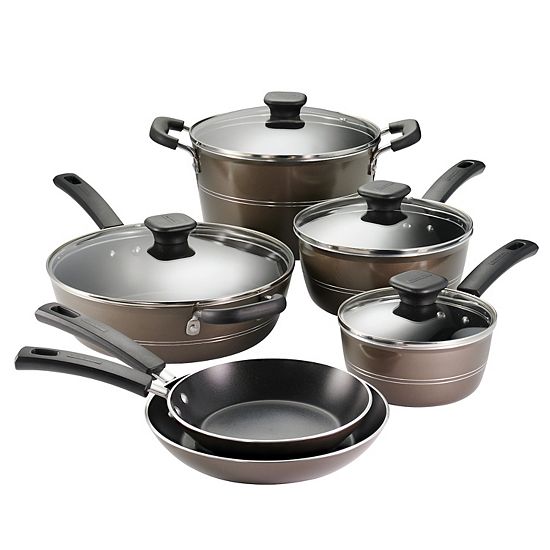 Tramontina Sicilia Aluminum Nonstick 10-Piece Cookware Set