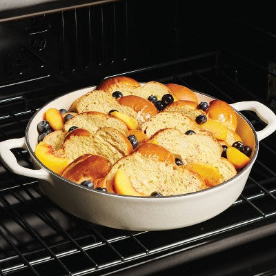 Tramontina 4qt Enameled Cast Iron Covered Braiser - Latte