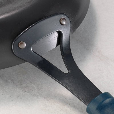 Tramontina Carbon Steel Fry Pan With Silicone Grip - Black