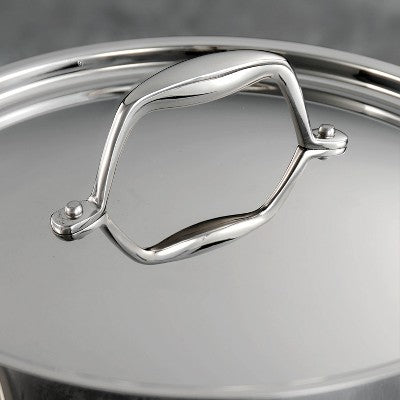 Tramontina Gourmet Tri-Ply Clad 4qt Sauce Pan With Lid Silver