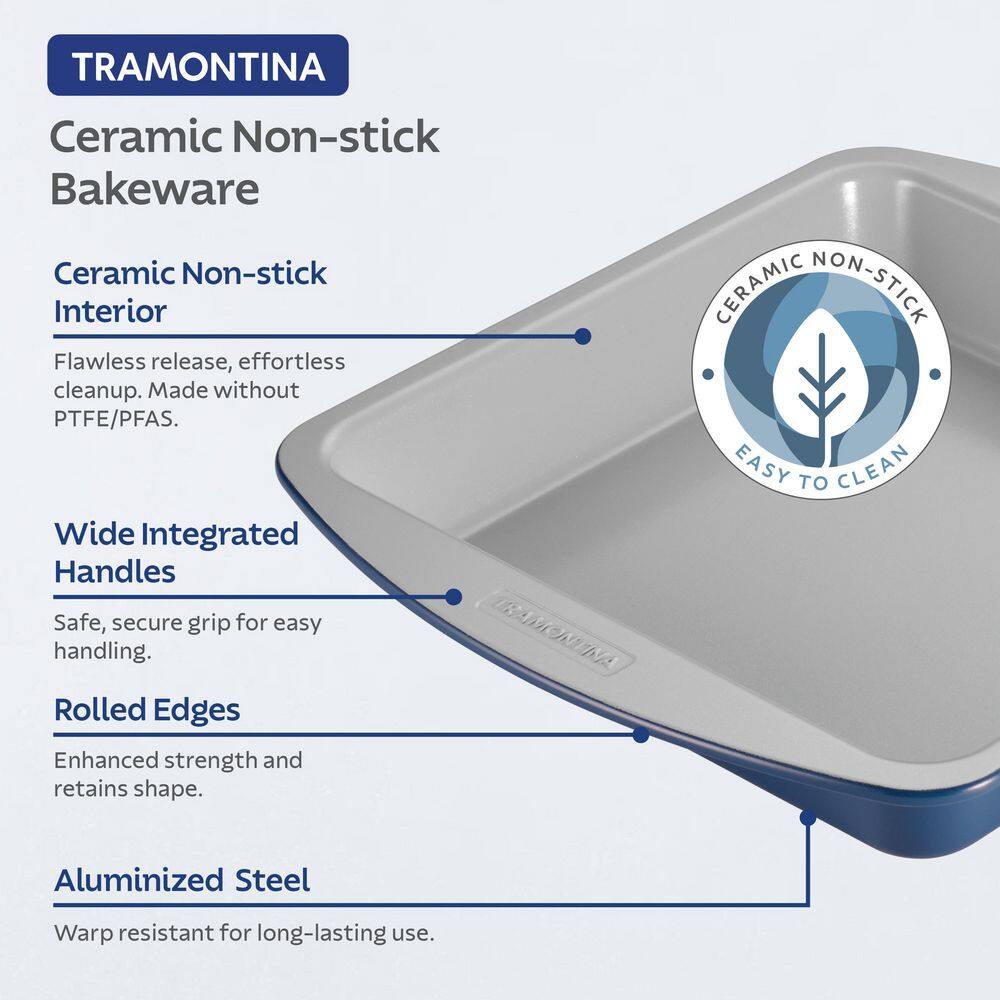 Tramontina Rise 8-Piece Ceramic Non-stick Bakeware Set