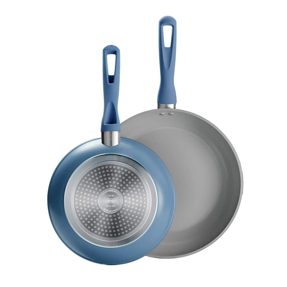 Tramontina Solara 2-Piece Blue Aluminum Induction Frying Pan Set