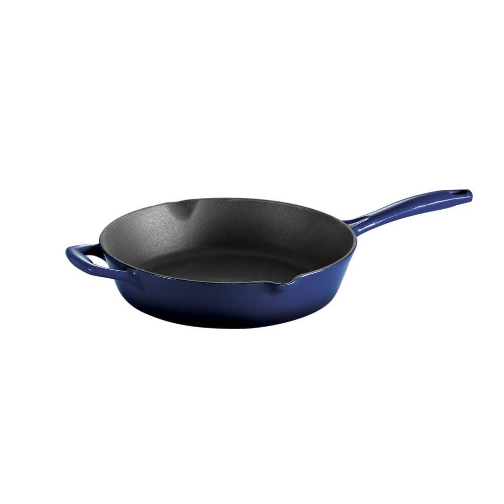 Tramontina Bestow 10 In. Enameled Cast Iron Skillet In Gradated Cobalt