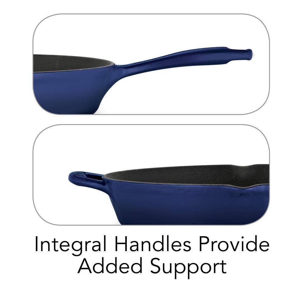 Tramontina Bestow 12 In. Enameled Cast Iron Skillet In Gradated Cobalt