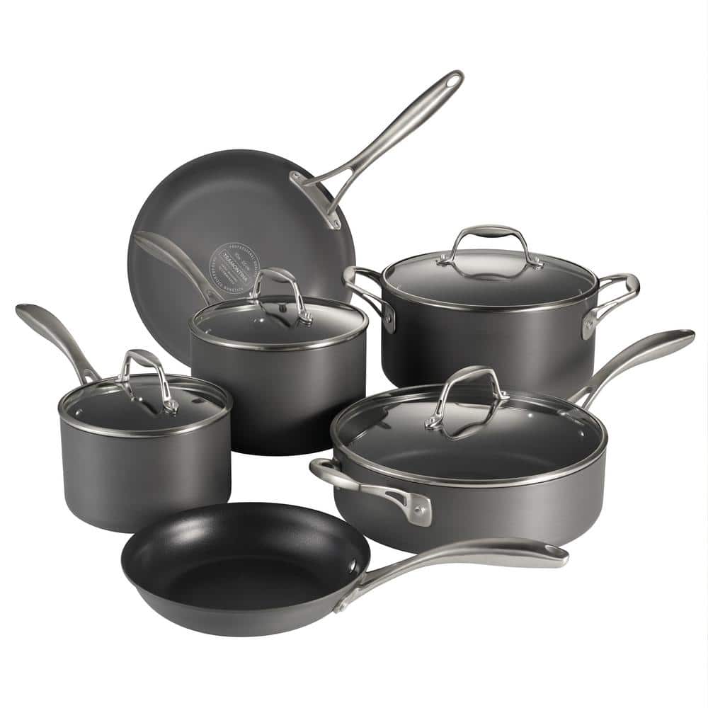 Tramontina Solara 10-Piece Hard Anodized Aluminum Cookware Set