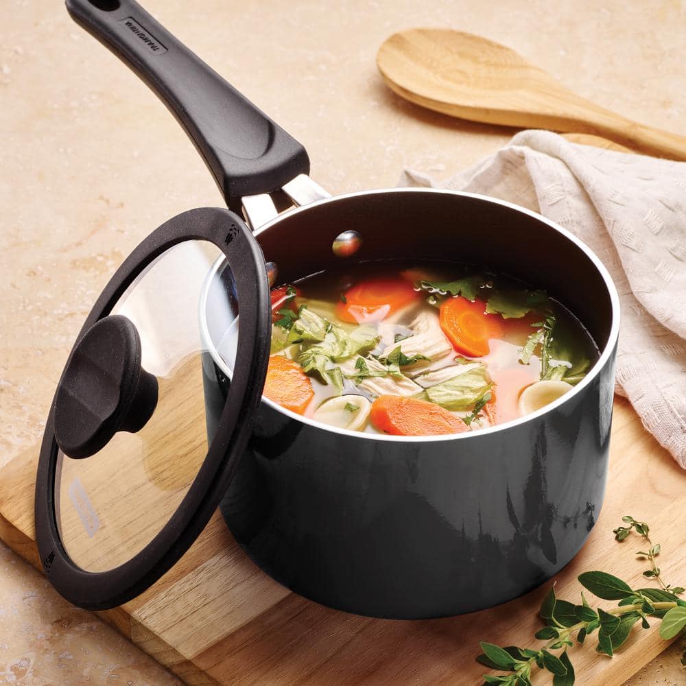 Tramontina 6-Piece Gray Nesting Nonstick Sauce Pan Set