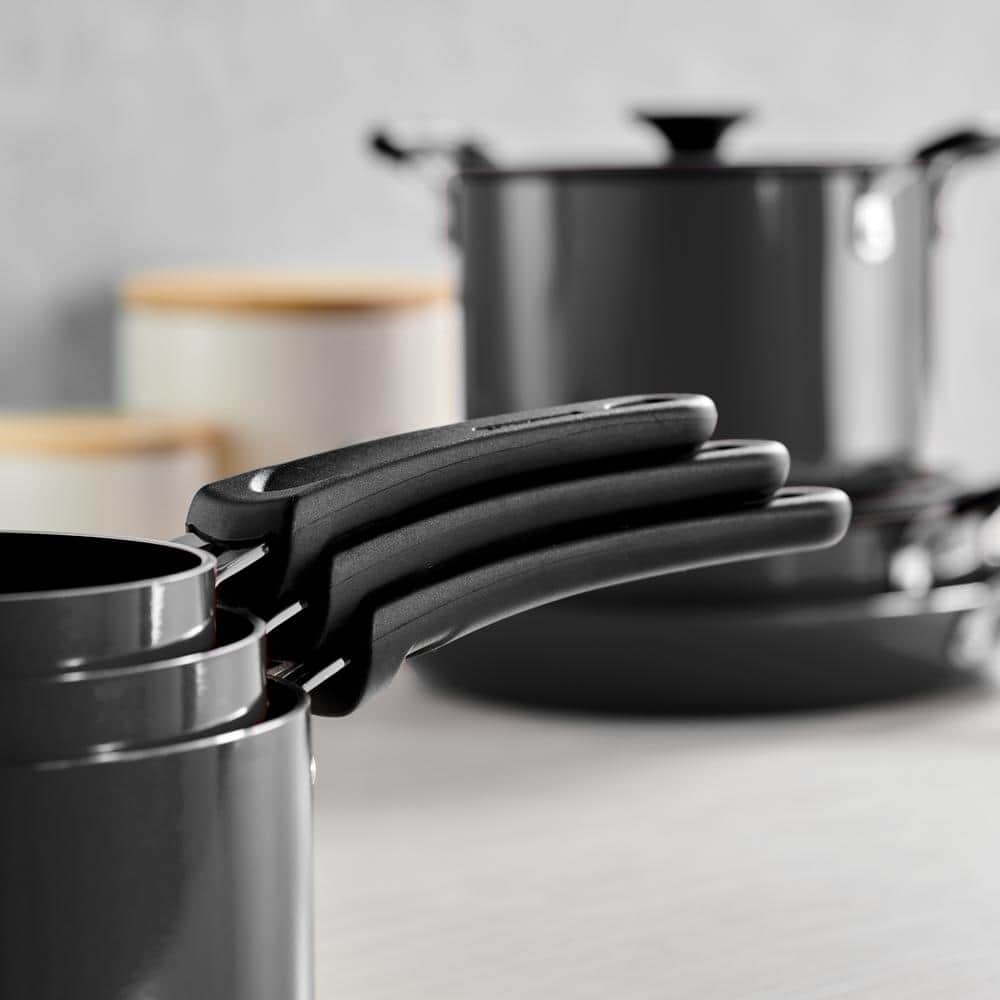 Tramontina 6-Piece Gray Nesting Nonstick Sauce Pan Set