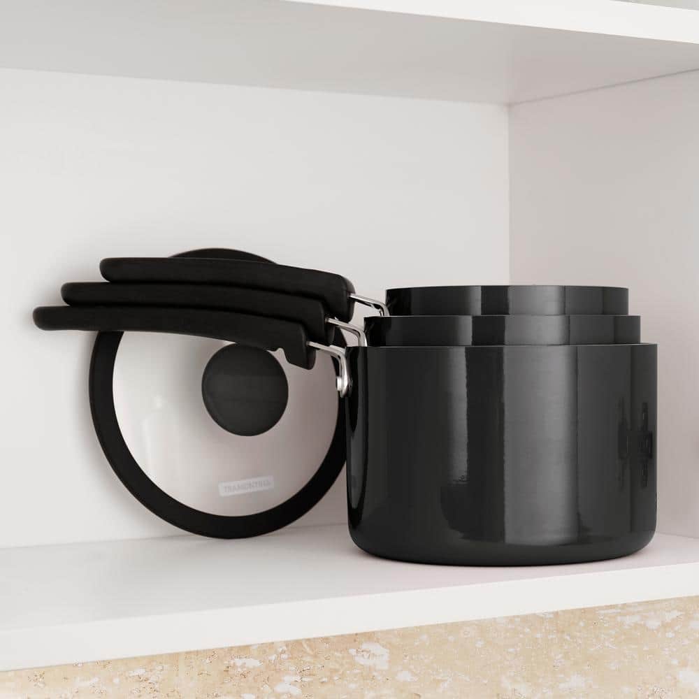 Tramontina 6-Piece Gray Nesting Nonstick Sauce Pan Set