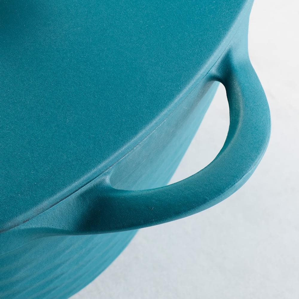 Tramontina Prisma 7 Qt. Enameled Cast Iron Covered Square Dutch Oven - Matte Teal