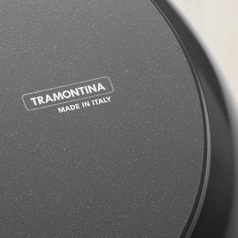 Tramontina Gourmet Ceramica Deluxe 8 In. Aluminum Ceramic Nonstick Frying Pan In Metallic Black