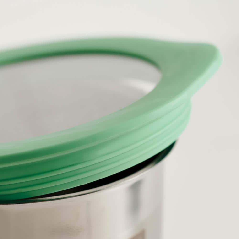 Tramontina 4 Pc Stainless Steel Canister Set - Mint Green