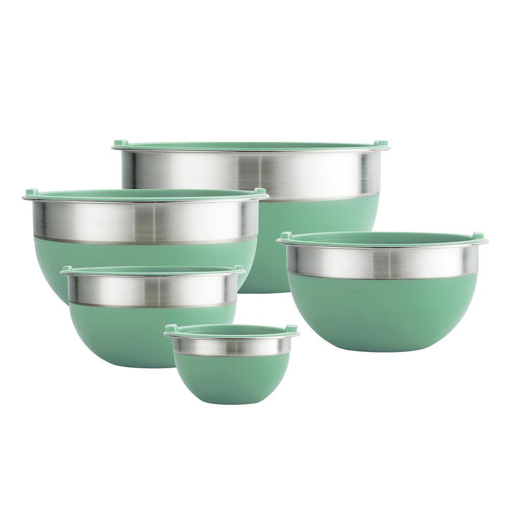 Tramontina Mint Green 10-Piece Covered Mixing Bowl Set