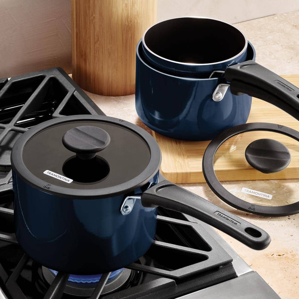Tramontina 6-Piece Naval Nesting Nonstick Sauce Pan Set