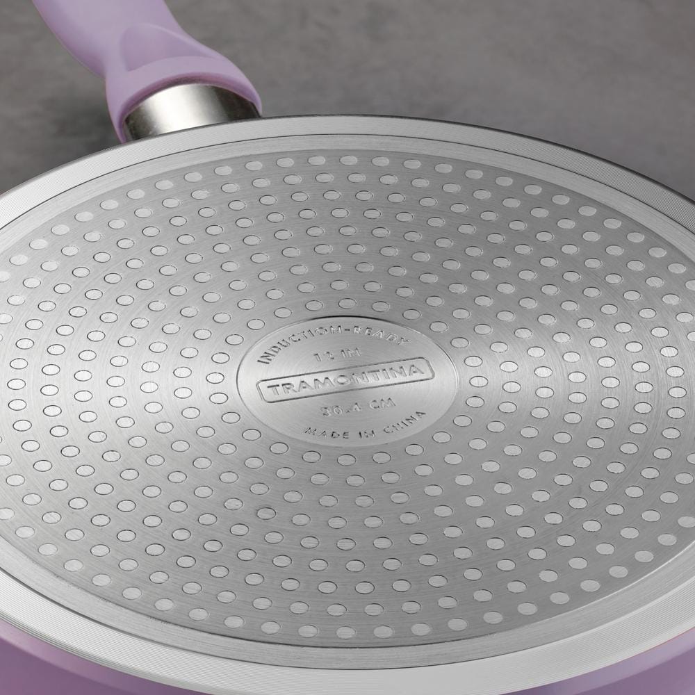 Tramontina Solara 2-Piece Purple Aluminum Induction Frying Pan Set