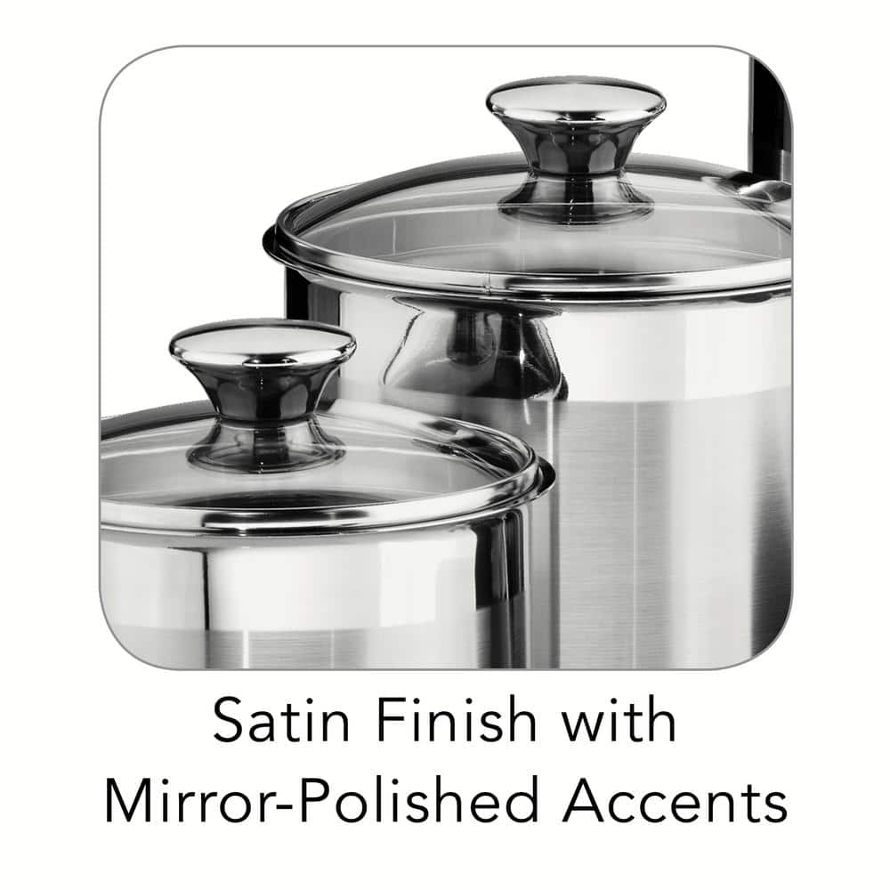 Tramontina Gourmet 8-Piece Covered Canister And Scoop Set