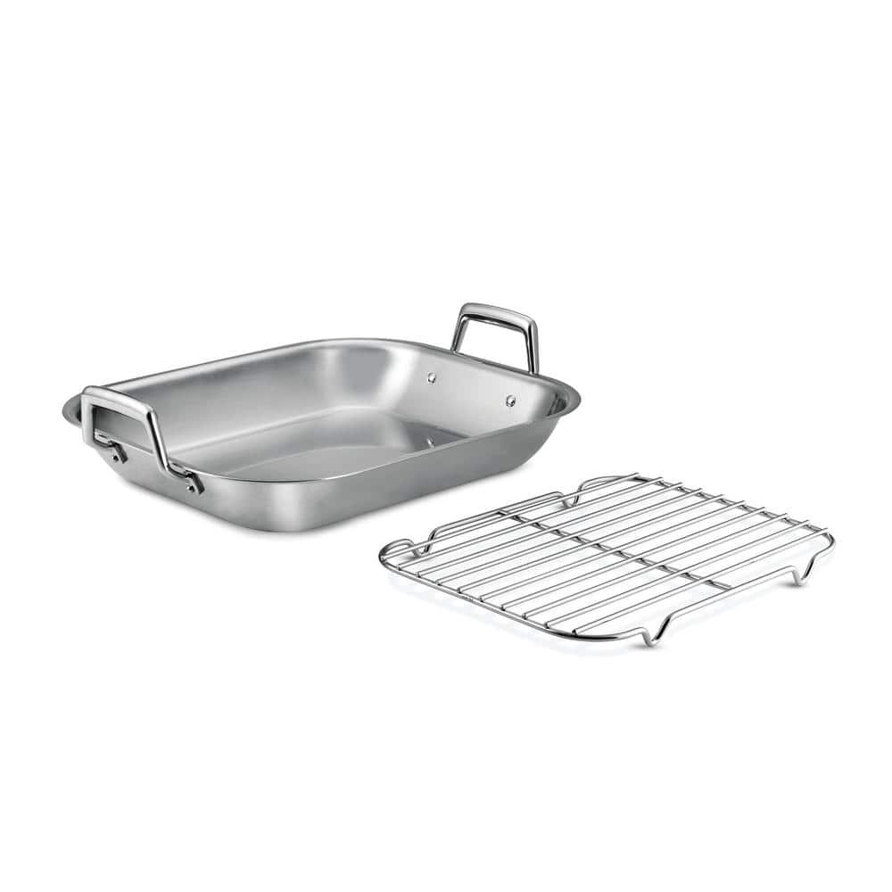 Tramontina Gourmet Prima 7 Qt. Stainless Steel Roasting Pan With Basting Rack