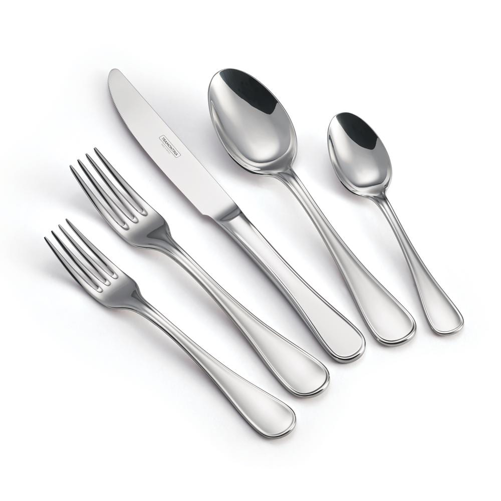 Tramontina Firenze 20-Piece 18/10 Stainless Steel Flatware Set