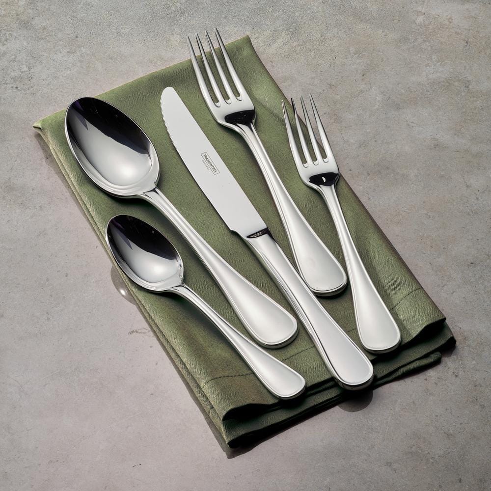 Tramontina Firenze 45-Piece 18/10 Stainless Steel Flatware (Set Service For 8)