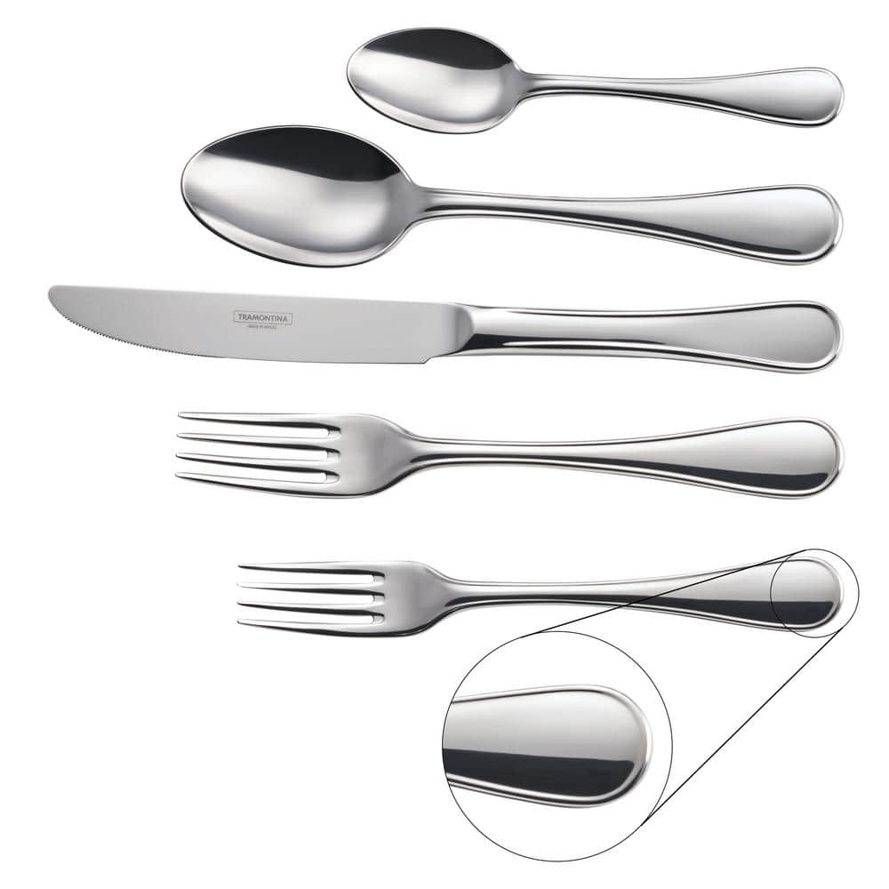 Tramontina Firenze 45-Piece 18/10 Stainless Steel Flatware (Set Service For 8)