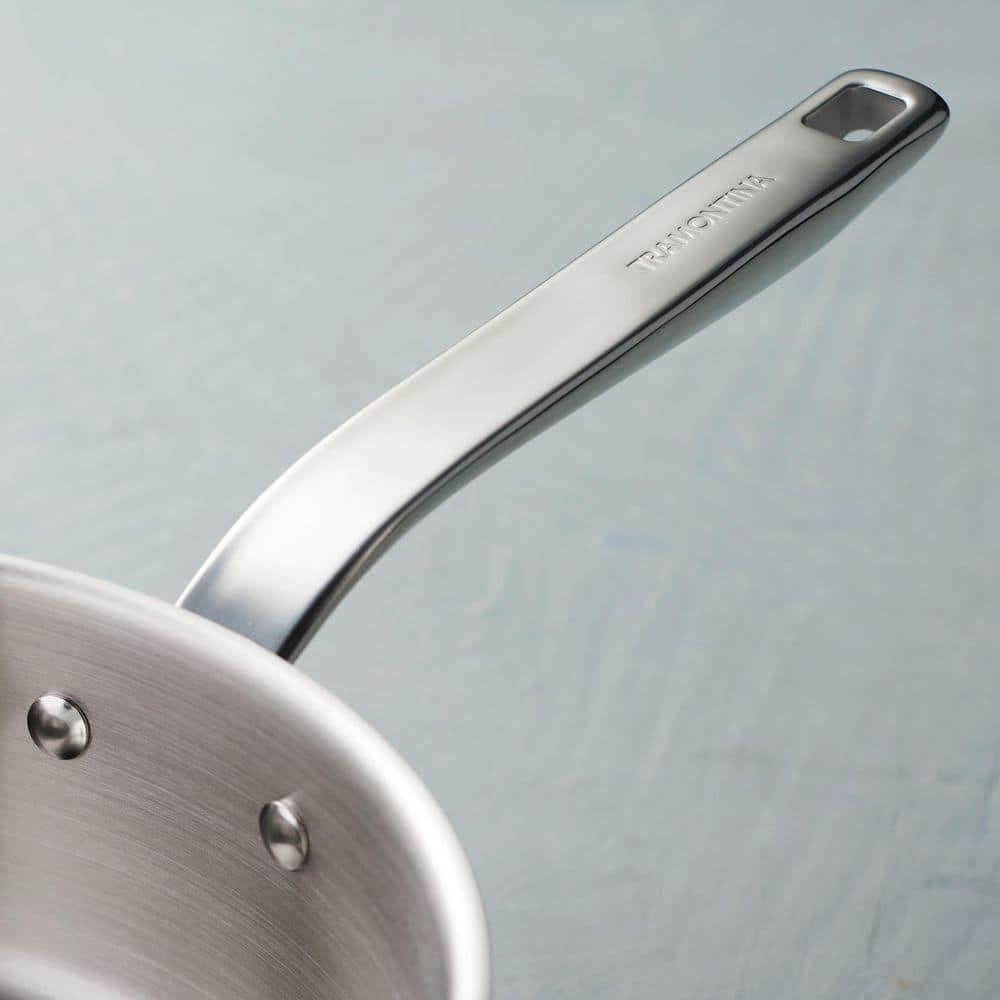 Tramontina Tempo 3.5 Qt. Tri-Ply Base Stainless Steel Covered Deep Saute Pan