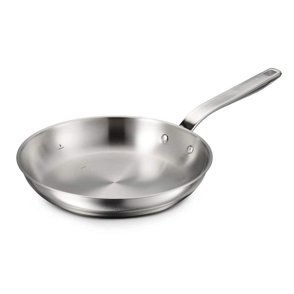 Tramontina Tempo Tri-Ply Base 10 In. Stainless Steel Frying Pan, Induction-Ready, Oven-Safe, Dishwasher-Safe