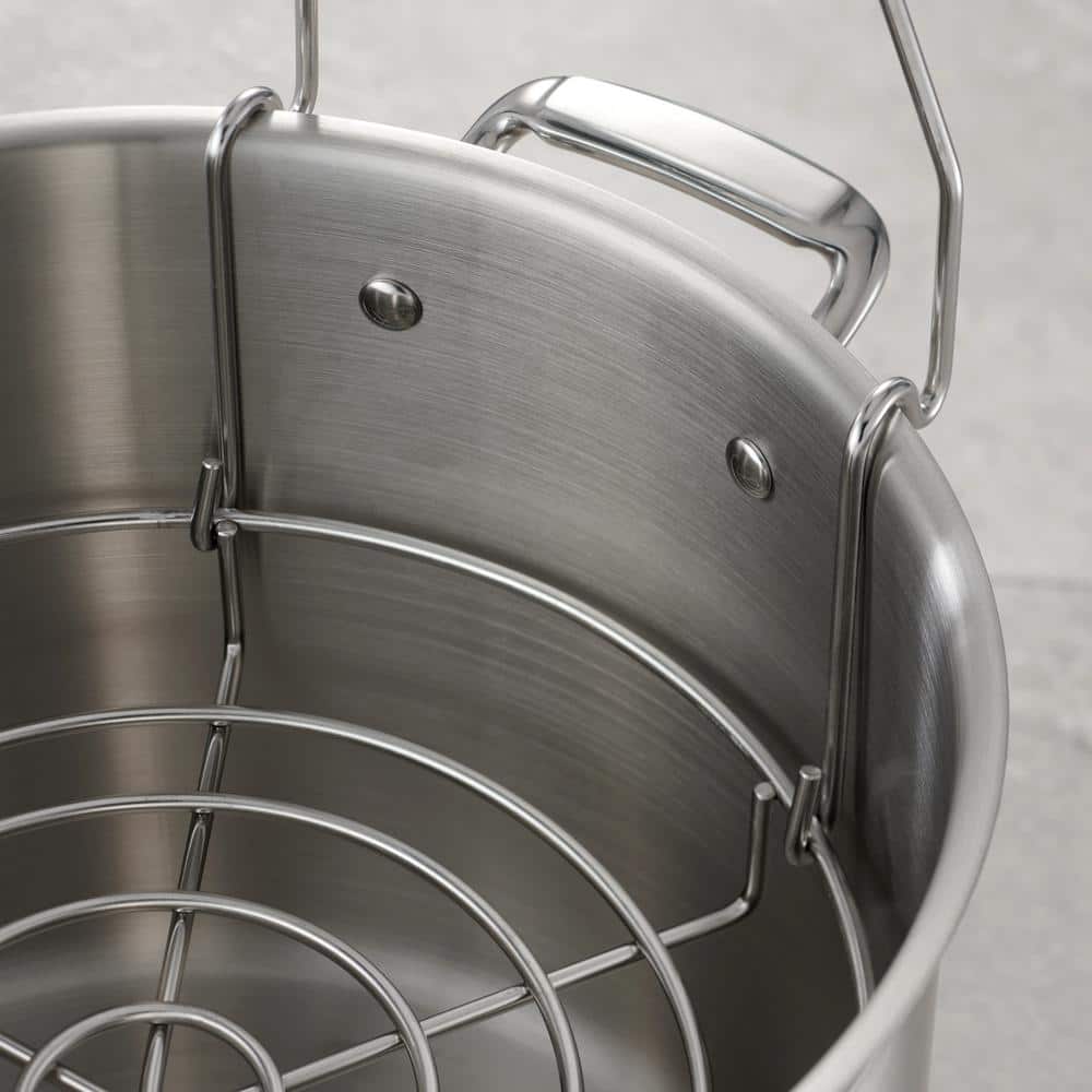 Tramontina 22 Qt. Stainless Steel Canning Stock Pot With Rack