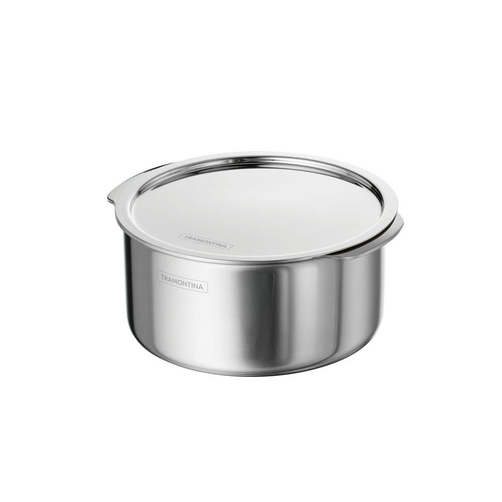 Tramontina Utsava 2.4 Qt. Tri-Ply Clad Stainless Steel Tope With Lid