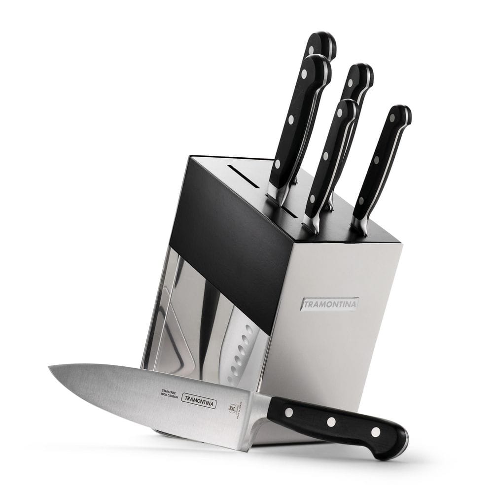 Tramontina Pro Series Forged 7-Piece Knife Block Set - High-Carbon Steel Blades