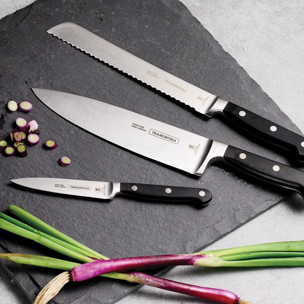 Tramontina Pro Series Forged 3-Piece Precision Knife Set - High-Carbon Steel Blades