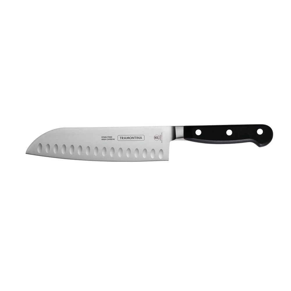 Tramontina Pro Series 7 Inch High-Carbon Steel Full Tang Fine-Edge Forged Santoku Knife