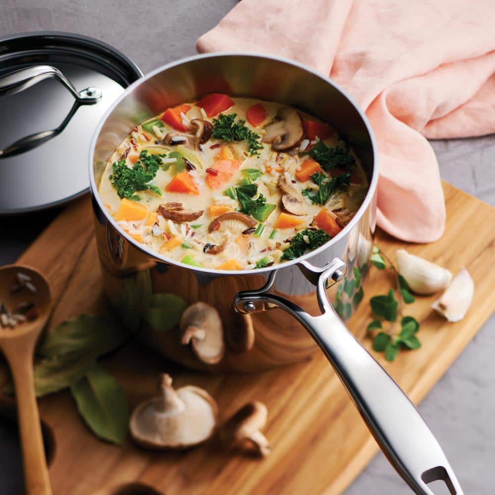 Tramontina Signature Tri-Ply Clad 2 Qt. Stainless Steel Sauce Pan With Lid