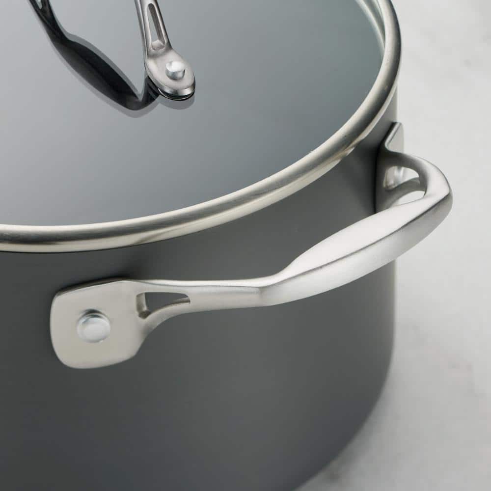 Tramontina Solara 4 Qt. Hard-Anodized Aluminum Nonstick Covered Sauce Pan