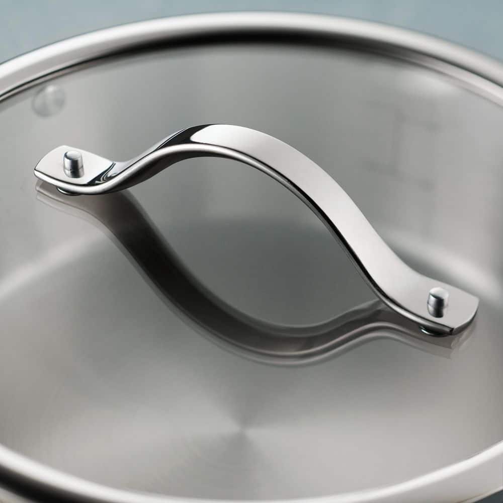 Tramontina Tempo 3 Qt. Tri-Ply Base Stainless Steel Covered Saucepan