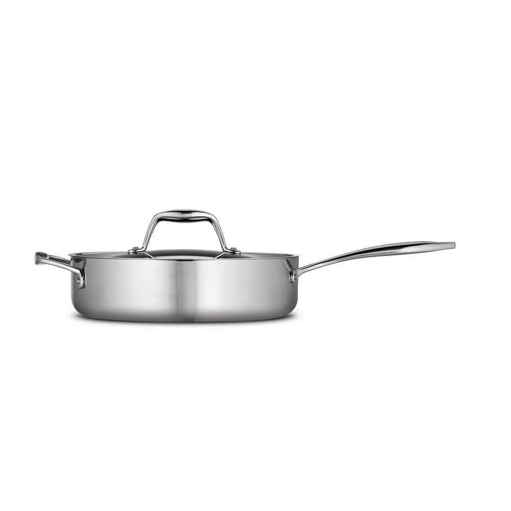 Tramontina Signature Tri-Ply Clad 3 Qt. Stainless Steel Saute Pan With Lid