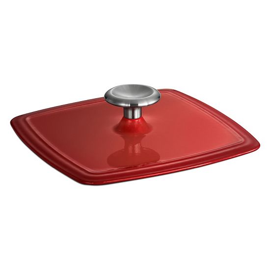  Tramontina Enameled Cast-Iron Grill Pan With Press