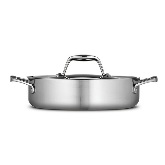  Tramontina Gourmet Tri-Ply Clad Stainless Steel 3-qt. Braiser