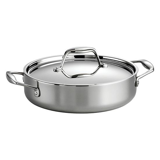  Tramontina Gourmet Tri-Ply Clad Stainless Steel 3-qt. Braiser