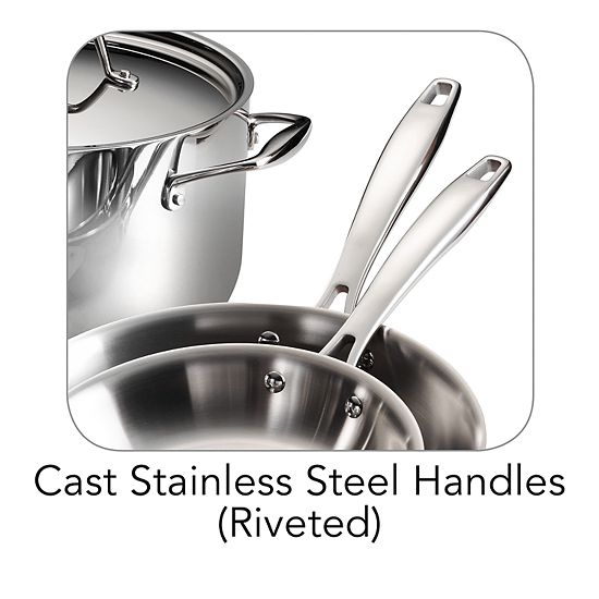  Tramontina Gourmet Tri-Ply 10-pc. Stainless Steel Cookware Set