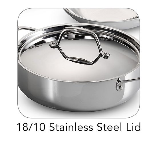  Tramontina Gourmet Tri-Ply 10-pc. Stainless Steel Cookware Set