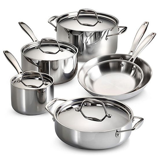  Tramontina Gourmet Tri-Ply 10-pc. Stainless Steel Cookware Set
