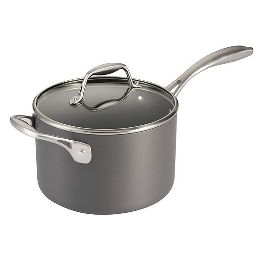  Tramontina 4-qt. Hard-Anodized Aluminum Covered Sauce Pan