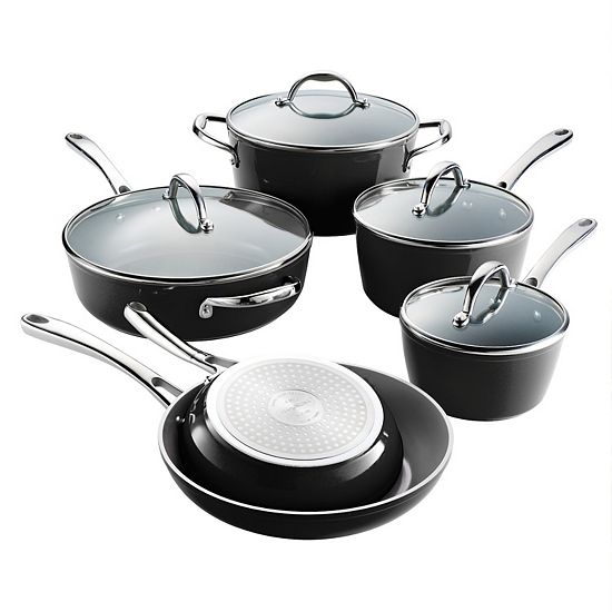  Tramontina 10-pc. Ceramic Cold-Forged Induction Cookware Set