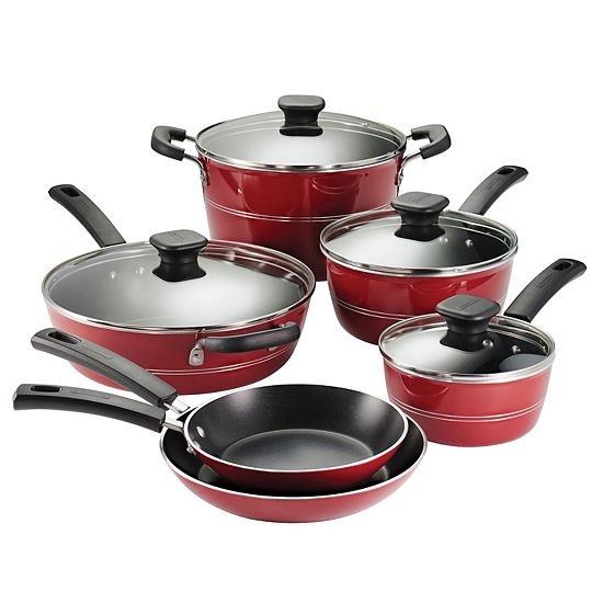  Tramontina Sicilia Aluminum Nonstick 10-Piece Cookware Set
