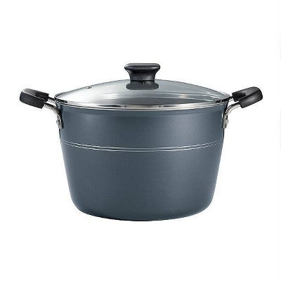  Tramontina 8qt Aluminum Non Stick Covered Stock Pot - Blue