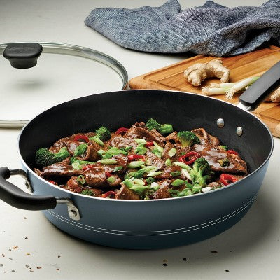  Tramontina 5qt Aluminum Non Stick Covered Jumbo Cooker - Blue