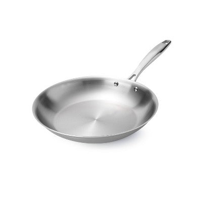  Tramontina Gourmet 12 In. Tri-Ply Clad Induction Ready Stainless Steel Fry Pan