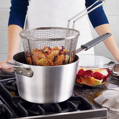  Tramontina 5.5qt Aluminum Nonstick Professional Fusion Covered Deep Fryer - Satin