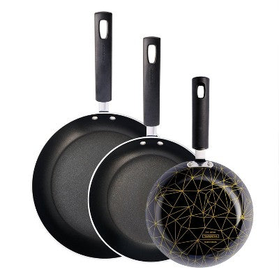  Tramontina 3pk Aluminum Non-Stick Fry Pans