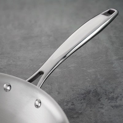  Tramontina Gourmet 8 In. Tri-Ply Clad Induction Ready Stainless Steel Fry Pan