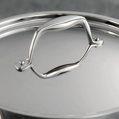  Tramontina Gourmet Tri-Ply Clad 3qt Deep Saute Pan With Lid Silver